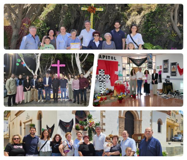 Manuel Cortés agradece a colectivos por las Cruces de Mayo en Adra