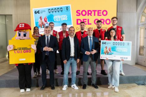 La Diputación hace un llamamiento a la solidaridad con el Sorteo de Oro de Cruz Roja