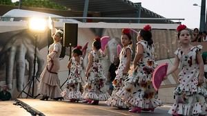La Escuela Flamenca de Chelo Ruiz deslumbra en el Anfiteatro durante la Feria de Almería