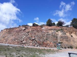 Junta hará trabajos de emergencia para evitar desprendimientos en la A-349 en Macael