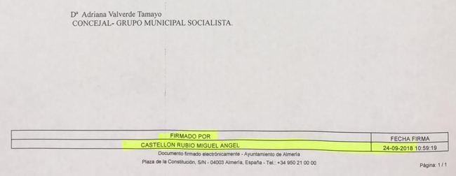 El equipo de Gobierno demuestra que el PSOE tenía la documentación que dijo en el pleno no haber recibido