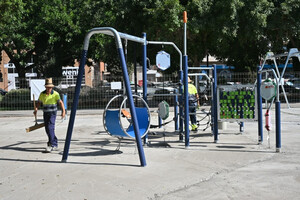 Remodelación del área infantil en el Parque de los Periodistas finalizará en noviembre