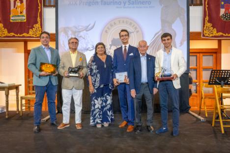 Paolo Mosole da el pistoletazo de salida a la Feria de Santa Ana con el XIX Pregón Taurino y Salinero