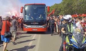 Despedida emotiva en el viaje a Málaga
