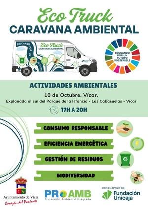Eco Truck promueve la educación ambiental en Vícar con actividades interactivas
