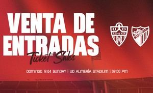 Entradas a la venta para el derbi Almería-Málaga con 35% de descuento para abonados