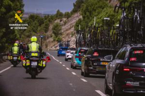 La Vuelta a España despliega un gran dispositivo de la Guardia Civil en la provincia de Almería