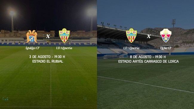 Almería se mide al Elche y Águilas en pretemporada
