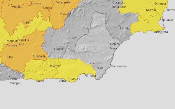 Alerta amarilla por calor en Almería este lunes