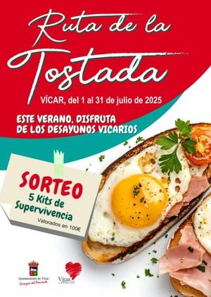 Vícar lanza la primera Ruta de la Tostada con 26 bares participantes