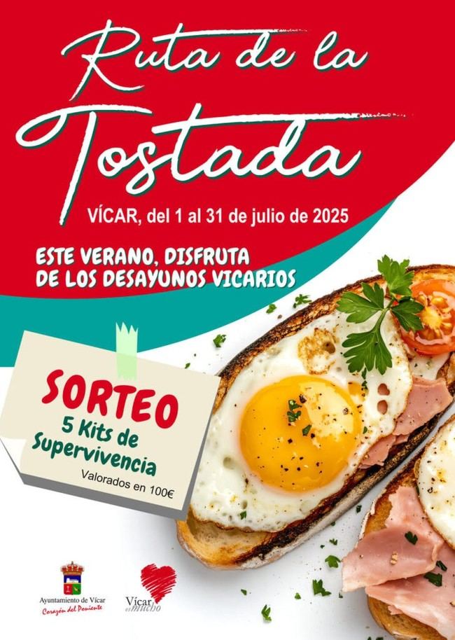 Vícar lanza la primera Ruta de la Tostada con 26 bares participantes