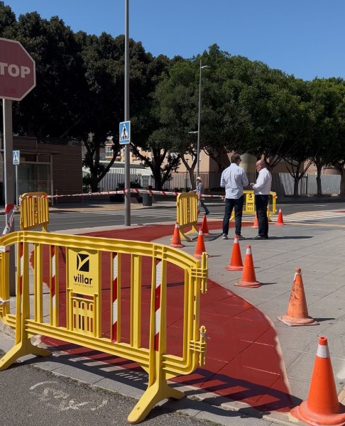 Remodelación del carril bici en Nueva Andalucía