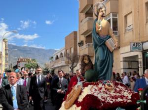 Fernández-Pacheco participa en la misa de San Marcos en El Ejido