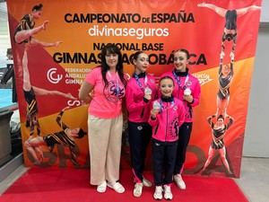 Eva Montes Leyman y su equipo logran plata en el Campeonato de España de Gimnasia