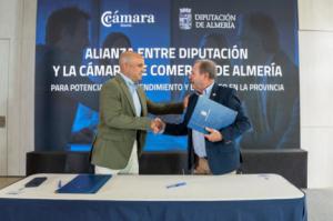 Diputación y Cámara destinan 100.000 euros al emprendimiento, el empleo y la digitalización