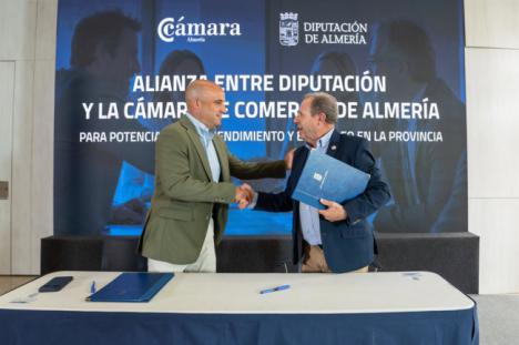 Diputación y Cámara destinan 100.000 euros al emprendimiento, el empleo y la digitalización