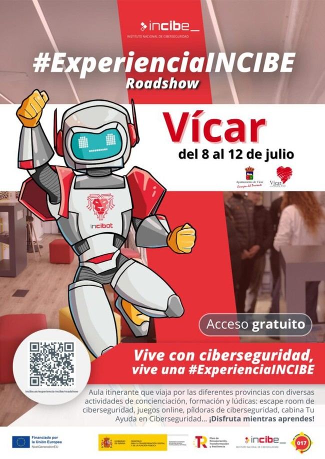 El roadshow de ciberseguridad llega a Vícar del 8 al 12 de julio