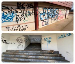 Pésimo estado del entorno de la Plaza de Toros de Roquetas