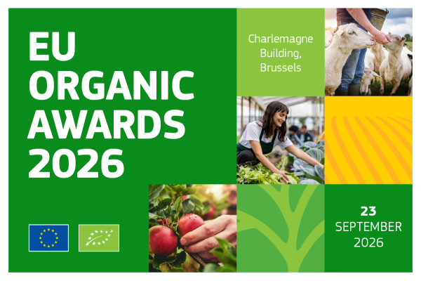 Anuncian ganadores de los Premios Orgánicos de la UE 2026