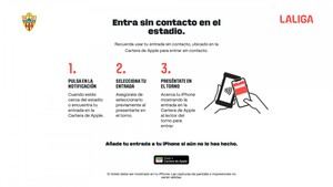 NFC en las entradas: Almería se moderniza