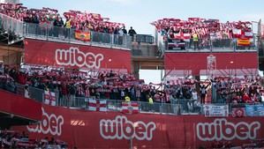 Afición almeriense lista para el derbi en Granada