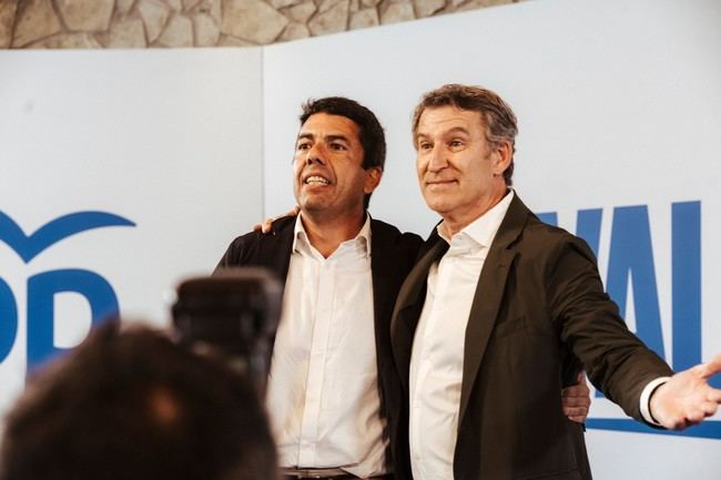Feijóo y Mazón dialogarán sobre la política valenciana este domingo