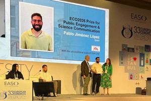 Investigador de la UAL recibe premio en el Congreso Europeo de Obesidad