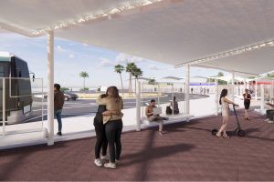 UAL licita nuevo espacio de espera para autobuses en su acceso sur