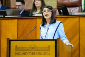 Ángeles Martínez defiende en el Parlamento el mayor presupuesto sanitario de la historia de Andalucía
