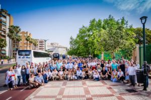 Más de 500 almerienses apoyan a Feijóo en Málaga