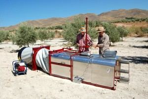 Túneles de viento portátiles para frenar la erosión del suelo