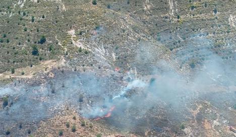Incendio en Berja extinguido tras siniestro de un turismo
