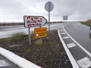 Cortes en la Red Viaria Provincial de Almería por Desprendimientos, Hielo y Ramblas