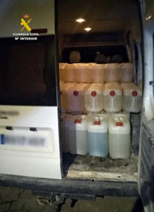 Intervenidos 11.000 litros de combustible en 5 operaciones