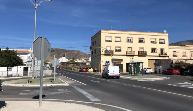 Nueva glorieta y reordenación de accesos en la A-358 de Berja