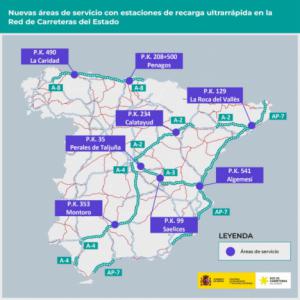 Almería queda fuera de la nueva red estatal de recarga ultrarrápida para vehículos eléctricos
