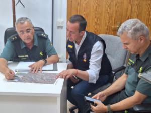 El subdelegado coordina el seguimiento del devastador incendio de Los Gallardos y Bédar