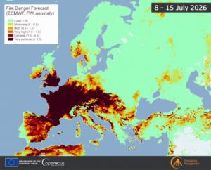 La UE alerta de que Almería está en riesgo extremo por incendios la proxima semana