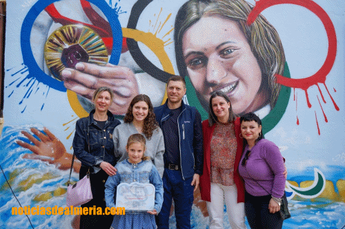 El colegio Virgen de la Paz rinde homenaje a la medallista paralímpica Anastasia Dmytriv