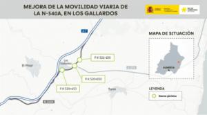 Transportes invierte 3.9 millones en glorietas en Los Gallardos