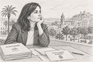 Las urnas dentro mientras la ciudad espera