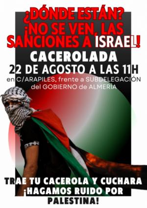 Cacerolada para exigir la ruptura de relaciones con Israel