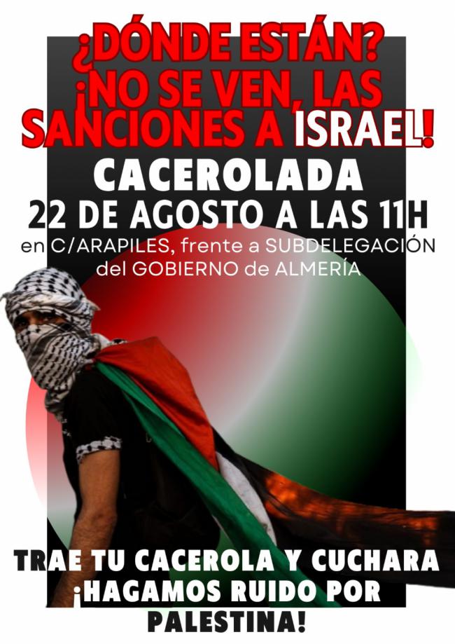 Cacerolada para exigir la ruptura de relaciones con Israel
