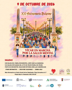 Vícar organiza marcha por la Salud Mental este viernes