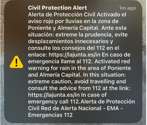 Estos son los municipios en los que ha sonado el EsAlert