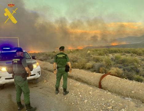 La Guardia Civil ha intervenido en 15 incendios forestales en Almería en 2025
 