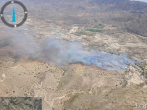 Evacuación preventiva en Bédar por la evolución de un incendio en Los Gallardos