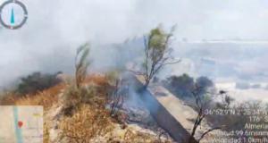 Viator sufre un incendio forestal en el paraje de La Juaida