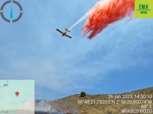 Incendio forestal en Río Chico, Berja