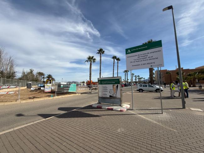 En cuatro meses estará listo el entorno del Hospital La Inmaculada de Huércal-Overa